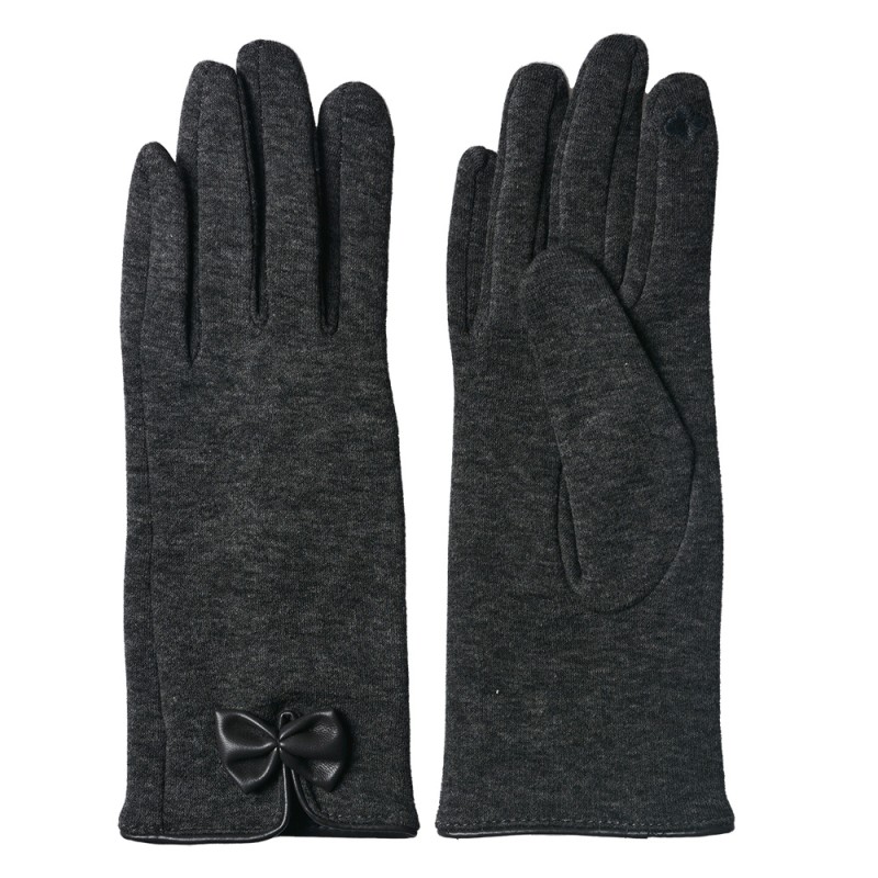 Juleeze Gants d'hiver 8x24 cm Gris Coton Polyester