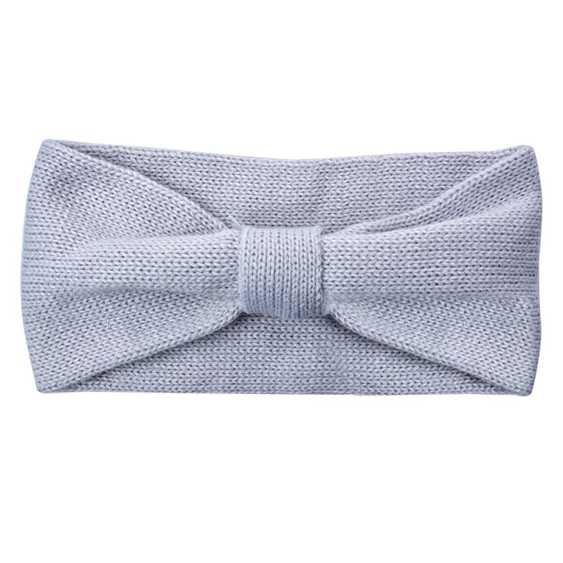 Clayre & Eef Headband for Women 10x22 cm Grey Synthetic