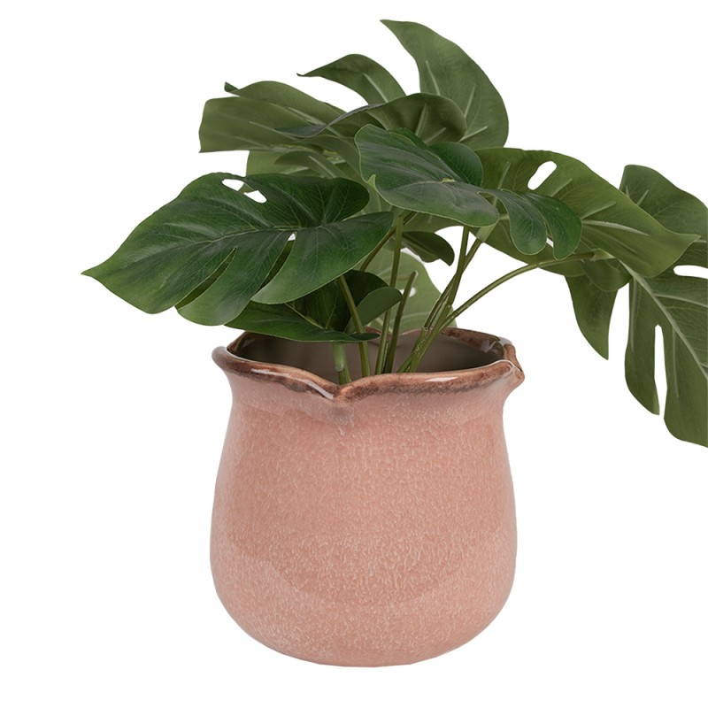 Clayre & Eef Indoor Planter Ø 16x15 cm Pink Ceramic