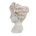 Clayre & Eef Pot de fleurs d'intérieur Femme 14x14x22 cm Gris Pierre