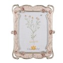 Clayre & Eef Photo Frame 13x18 cm Pink Plastic Glass Rectangle