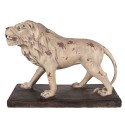 Clayre & Eef Statuetta decorativa Leone 55x23x40 cm Beige Marrone  Materiale ceramico