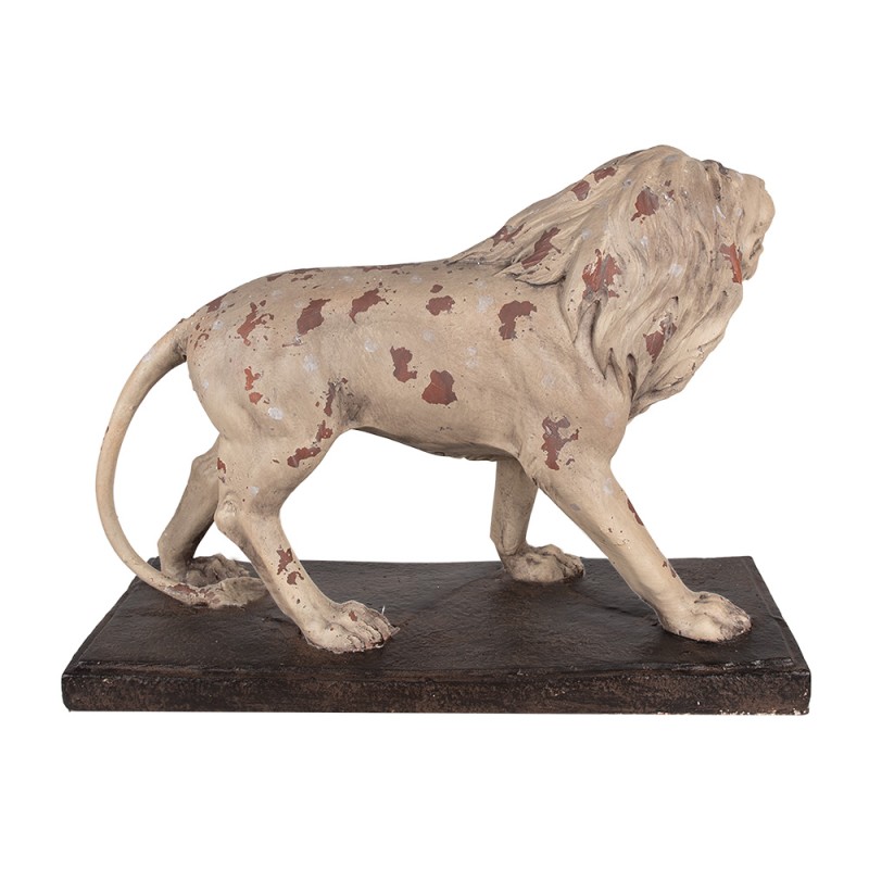 Clayre & Eef Decorative Figurine Lion 55x23x40 cm Beige Brown Ceramic material