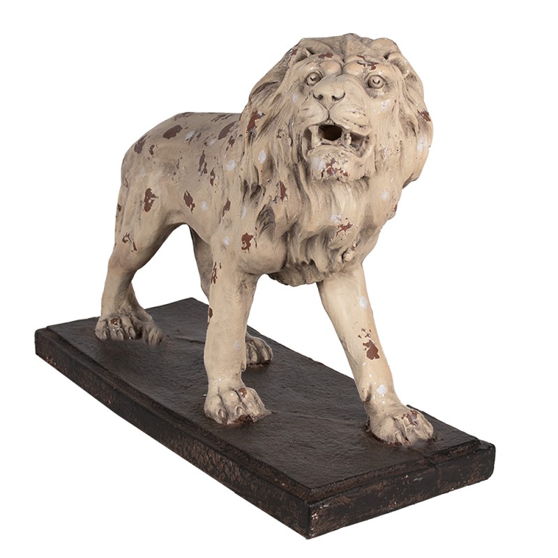 Clayre & Eef Decorative Figurine Lion 55x23x40 cm Beige Brown Ceramic material