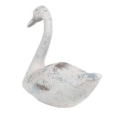 Clayre & Eef Decorative Figurine Swan 33x16x28 cm White Brown Polyresin