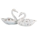 Clayre & Eef Decorative Figurine Swan 33x16x28 cm White Brown Polyresin
