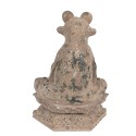 Clayre & Eef Figurine décorative Grenouille 27x17x37 cm Marron Polyrésine