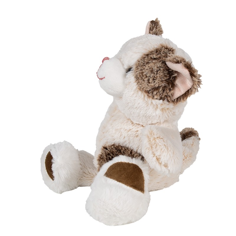 Clayre & Eef Stuffed toy Cat 30 cm Beige Plush