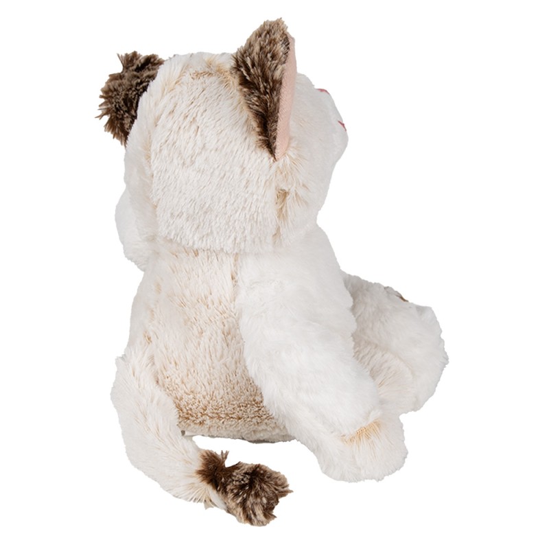 Clayre & Eef Peluche Gatto  30 cm Beige Peluche