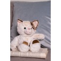 Clayre & Eef Peluche Chat 30 cm Beige Peluche