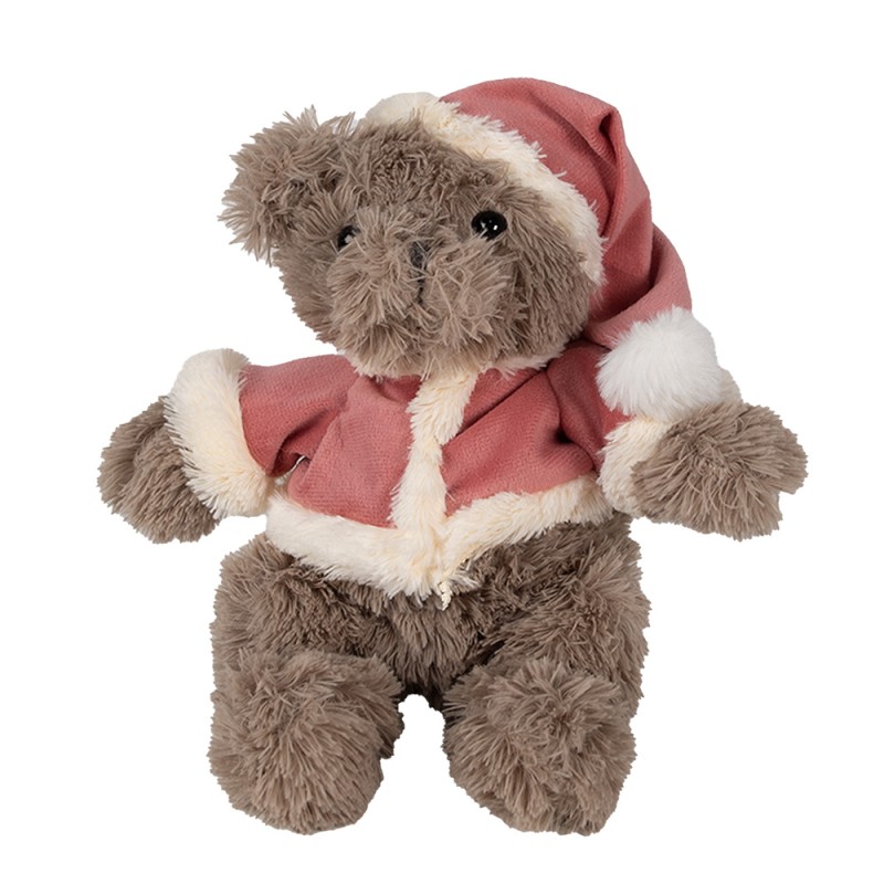 Clayre & Eef Peluche Ours 30 cm Marron Peluche