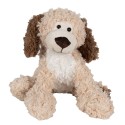 Clayre & Eef Knuffel Hond 26 cm Bruin Pluche