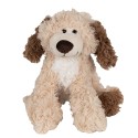 Clayre & Eef Peluche Chien 21 cm Marron Peluche