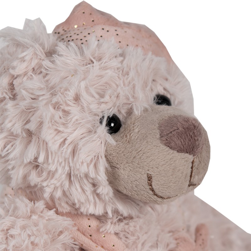 Clayre & Eef Peluche Ours 22 cm Rose Peluche