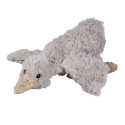 Clayre & Eef Knuffel Eend 39x15x10 cm Grijs Pluche