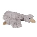 Clayre & Eef Stuffed toy Duck 39x15x10 cm Grey Plush