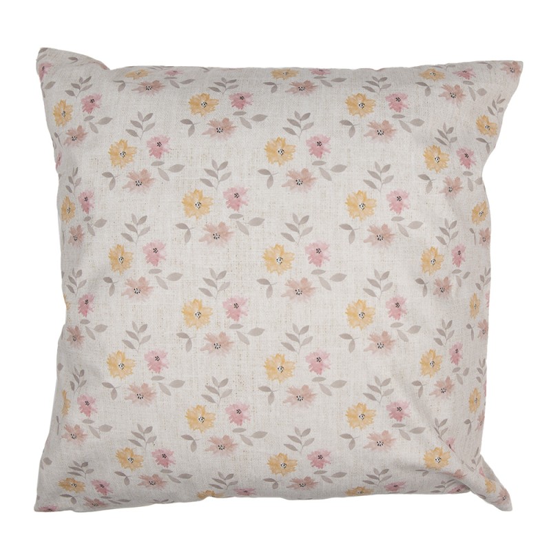 Clayre & Eef Housse de coussin 45x45 cm Beige Polyester Lapin