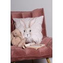 Clayre & Eef Housse de coussin 45x45 cm Beige Polyester Lapin