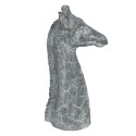 Clayre & Eef Figur Giraffe 24x22x47 cm Grau Weiß Polyresin
