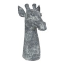Clayre & Eef Figurine Girafe 24x17x37 cm Gris Blanc Polyrésine