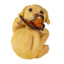 Clayre & Eef Figurine Dog 14x9x10 cm Brown Polyresin