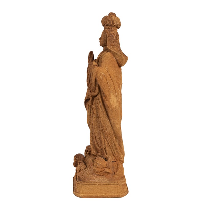 Clayre & Eef Statuetta decorativa Maria 19 cm Marrone Poliresina