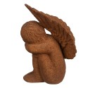 Clayre & Eef Decorative Figurine Angel 15 cm Brown Polyresin
