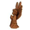 Clayre & Eef Figurine décorative Ange 19 cm Marron Polyrésine