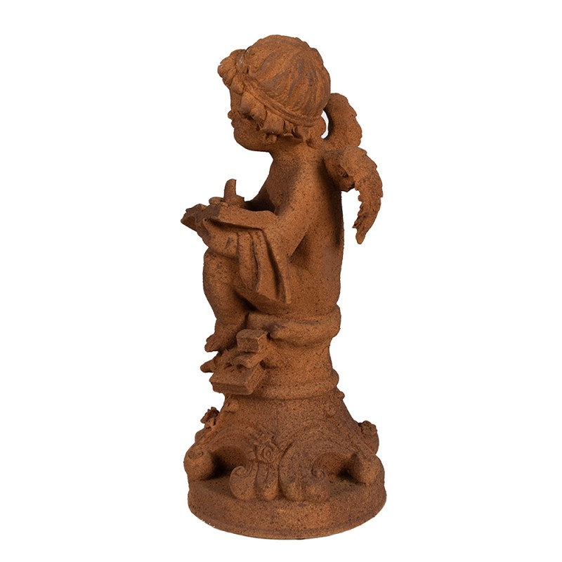 Clayre & Eef Figurine décorative Ange 36 cm Marron Polyrésine