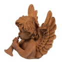 Clayre & Eef Statuetta decorativa Angelo 12 cm Marrone Poliresina
