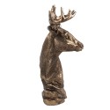 Clayre & Eef Statuetta decorativa Cervo 25 cm Marrone Poliresina