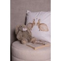 Clayre & Eef Cushion Cover 45x45 cm White Polyester Rabbits