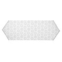 Clayre & Eef Chemin de table 50x160 cm Blanc Gris Coton Rectangle Chien