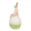 Clayre & Eef Figurine Rabbit 24 cm Brown Green Polyresin
