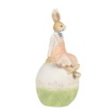Clayre & Eef Figur Kaninchen 24 cm Braun Grün Polyresin