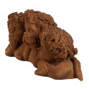 Clayre & Eef Decorative Figurine Angel 26x9x13 cm Brown Polyresin