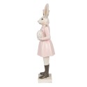 Clayre & Eef Figurine Rabbit 23 cm Beige Pink Polyresin