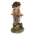 Clayre & Eef Statuetta Bambini 14 cm Marrone Poliresina
