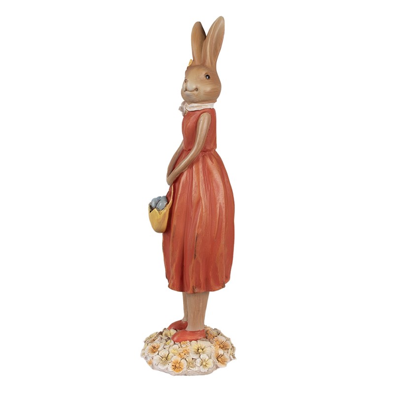 Clayre & Eef Figur Kaninchen 33 cm Braun Polyresin