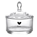 Clayre & Eef Glastopf Ø 9x9 cm Glas Rund Herz Love