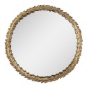 Clayre & Eef Mirror Ø 43 cm Gold colored Plastic Glass Round