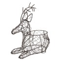 Clayre & Eef Basket Reindeer 27 cm Brown Iron