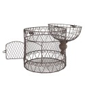 Clayre & Eef Décoration de cage Ø 20x35 cm Marron Fer Rond