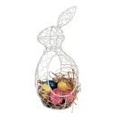 Clayre & Eef Egg basket Rabbit 33 cm White Iron