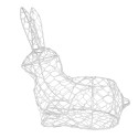 Clayre & Eef Egg basket Rabbit 30 cm White Iron