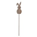 Clayre & Eef Picchetto da giardino Coniglio 100 cm Marrone Legno