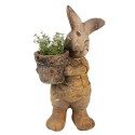 Clayre & Eef Planter Rabbit 41 cm Brown Ceramic material