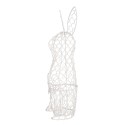 Clayre & Eef Eierkorb Kaninchen 39 cm Weiß Eisen
