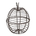 Clayre & Eef Basket Apple Ø 11x14 cm Brown Iron Round