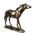 Clayre & Eef Decoratie Beeld Paard 34x10x32 cm Bruin Polyresin